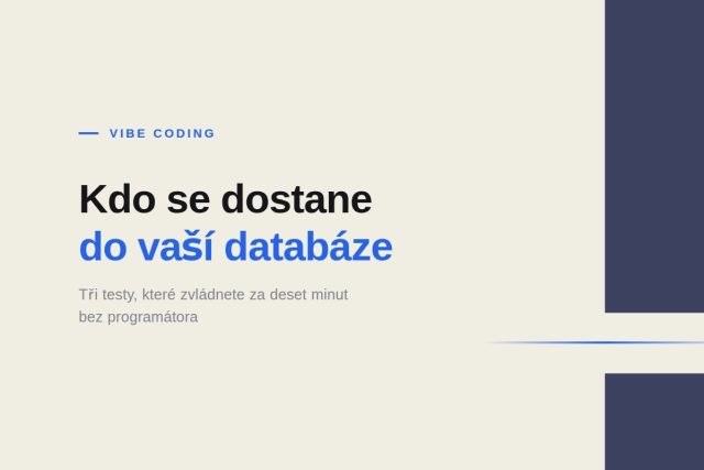 Kdo se dostane do vaší databáze. Zkuste si to sami